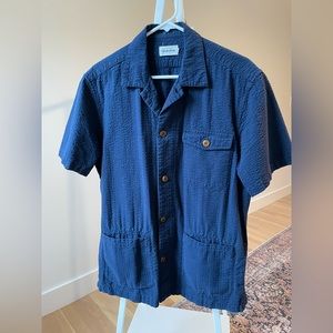 Taylor Stitch Havana Shirt in Navy, size large, out of stock